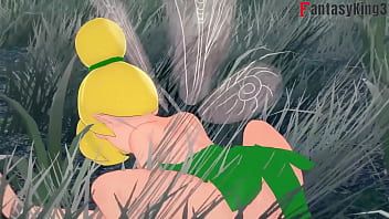 Play Tinker Bell have sex while another fairy watches &vert; Peter Pank &vert; Short (full on red)