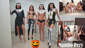 Play Halloween Perv Nuns squad : 4 perv nuns sex ritual & reverse gangbang (Anal, nuns, blasphemy, 1guy on 4 girls, demon girl, gapes, ATM,ATOGM) OB230