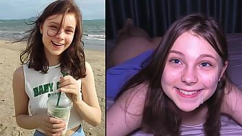 Play Hooking Up At The Beach - Cutie Makes Him Cum THREE TIMES !