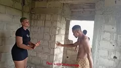 Play Street Hustlers Fuck Homeless Lizzy in Incomplete Building
