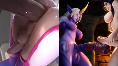 Play Futa & Male Cock Swapping Orgy Compilation