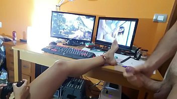 Play Gamer sister has multiple quivering orgasm
