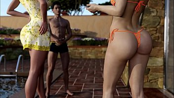 Play Mis Cuñadas Epi 5 Mis Cuñadas quieren que les Haga Masaje en la Piscina cuando no esta mi Esposa en Casa