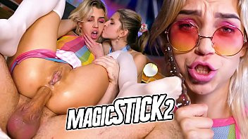 Play Two girls want Jean-Marie Corda's real hard and thick magic stick in their pussies and assholes